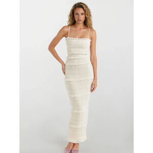Sensual Frill Tiered Maxi Cami Dress